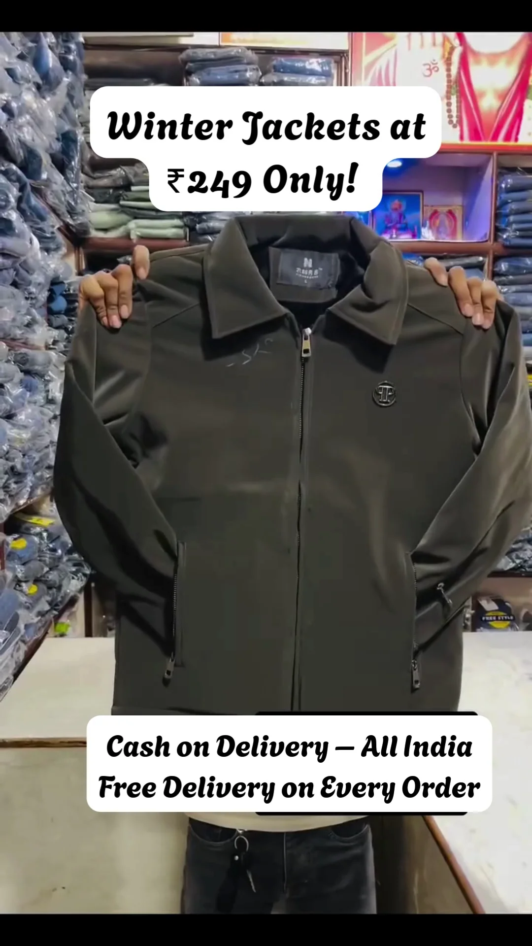 Men's Winter Zipper Jacket Warm Stylish Casual Outdoor Daily Wear